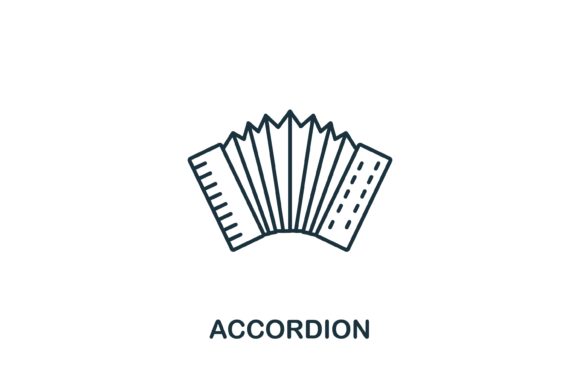 Accordion Icon from Music Collection: Design Uses