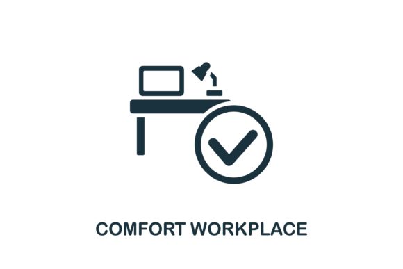 Comfort Workplace Icon: A Simple Solution for Modern Design Needs