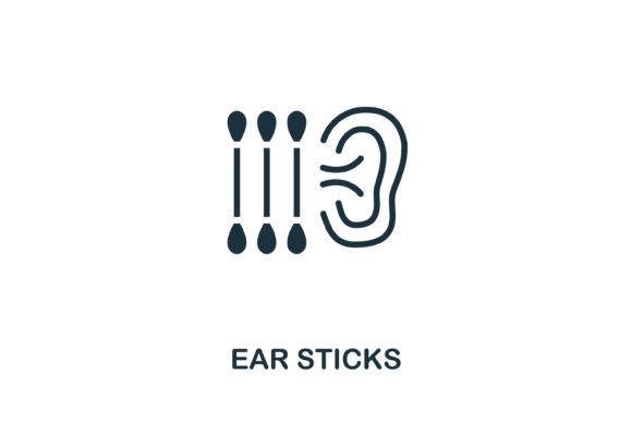 Ear Sticks Icon: A Practical Vector Resource for Hygiene and Medical Design