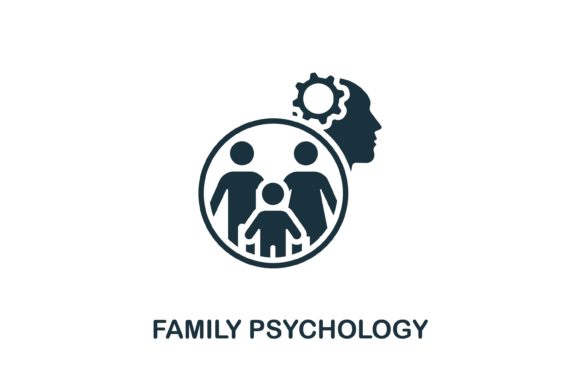 Family Psychololy Icon: A Versatile Design Asset for Modern Visual Communication