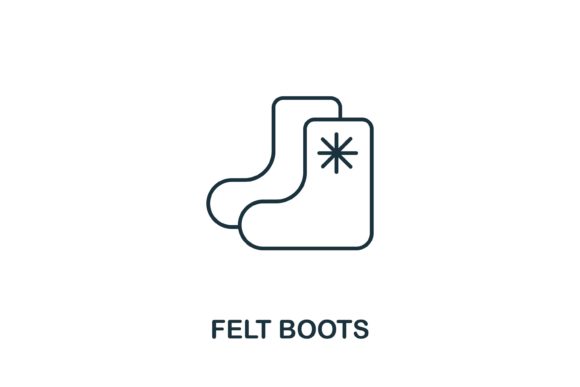 Felt Boots Icon from Russia Collection