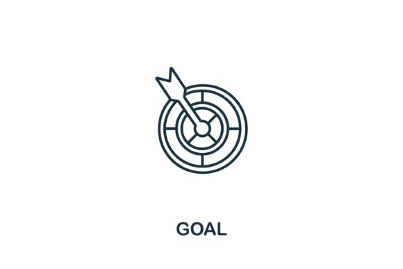 Goal Icon: A Sleek Design Asset for Modern Creatives