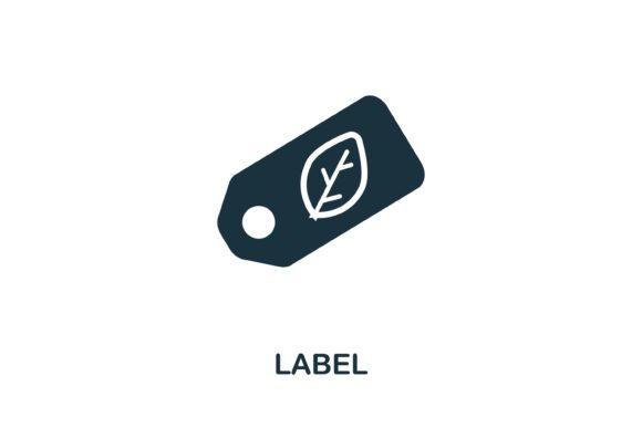 Organic Label Icon: Versatile Vector Design Assets