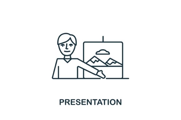 Presentation Icon: Enhancing Visual Communication with Simple Line Elements