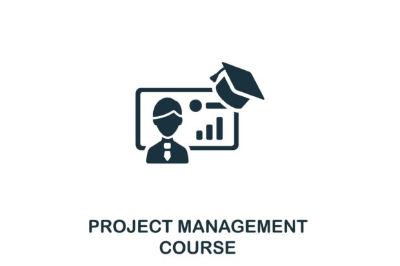 Project Management Course Icon for Web Design
