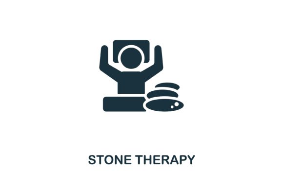 Stone Therapy Icon: Elevating Visual Design with Minimalist Elegance