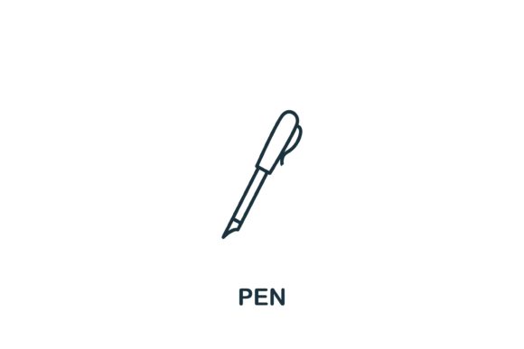 Strategic Application of the Pen Icon from Office Tools Collection in Digital Design