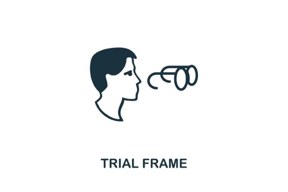 Trial Frame Icon: Strategic Visual Communication for Ophthalmology and Optical Design